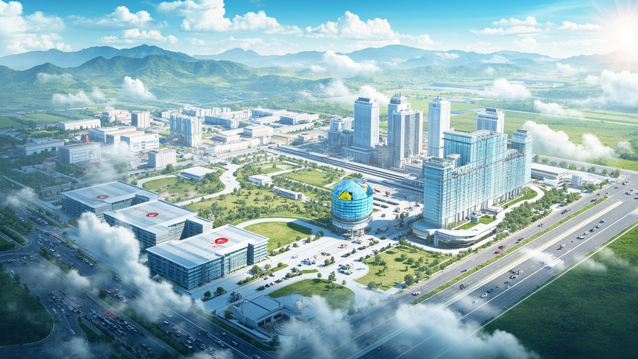 比亚迪西安工厂生产线